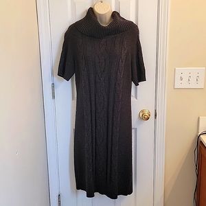 Loft Short Sleeve Cowl Neck Dress